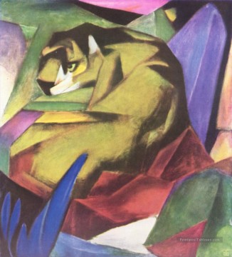 tigre Tableau Peinture - Tigre expressionniste